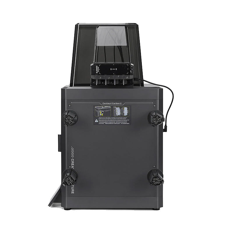 Elegoo Centauri Carbon 2 Combo – rear view showing CANVAS spool holders and cable connections