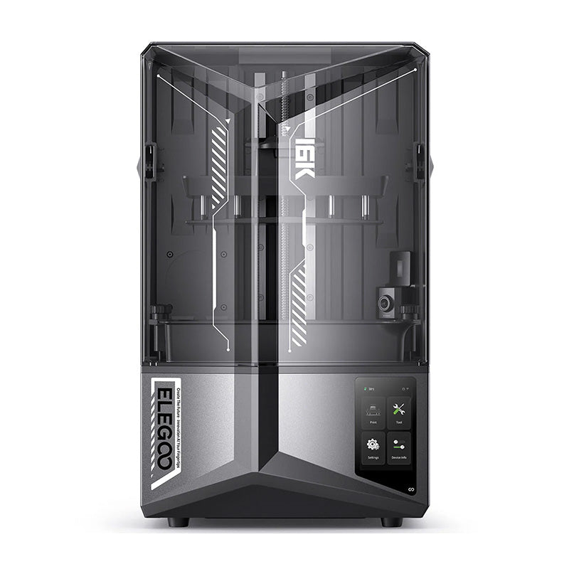 Elegoo Saturn 4 Ultra 16K – front view of fully enclosed MSLA resin 3D printer