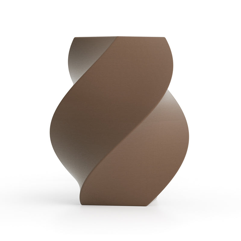 Kexcelled K5 Wood 1.75mm filament printed vase in Cedar Brown finish