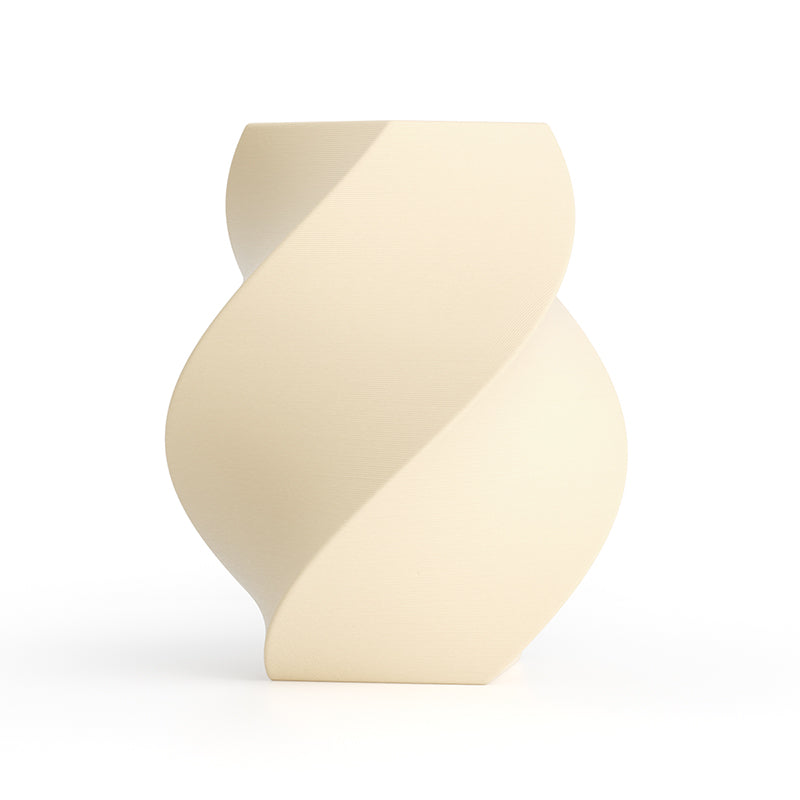 Kexcelled K5 Wood 1.75mm filament printed vase in Ivory White wood tone