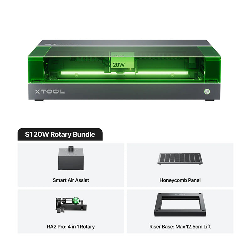 xTool S1 20w Rotary Bundle
