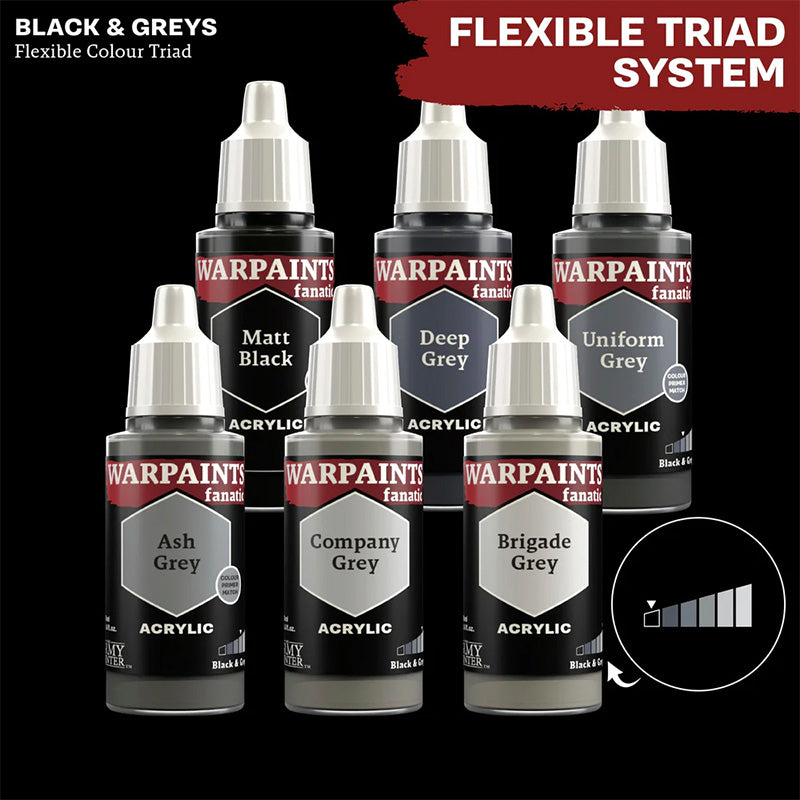 Warpaints Fanatic - Black & Greys (18ml)