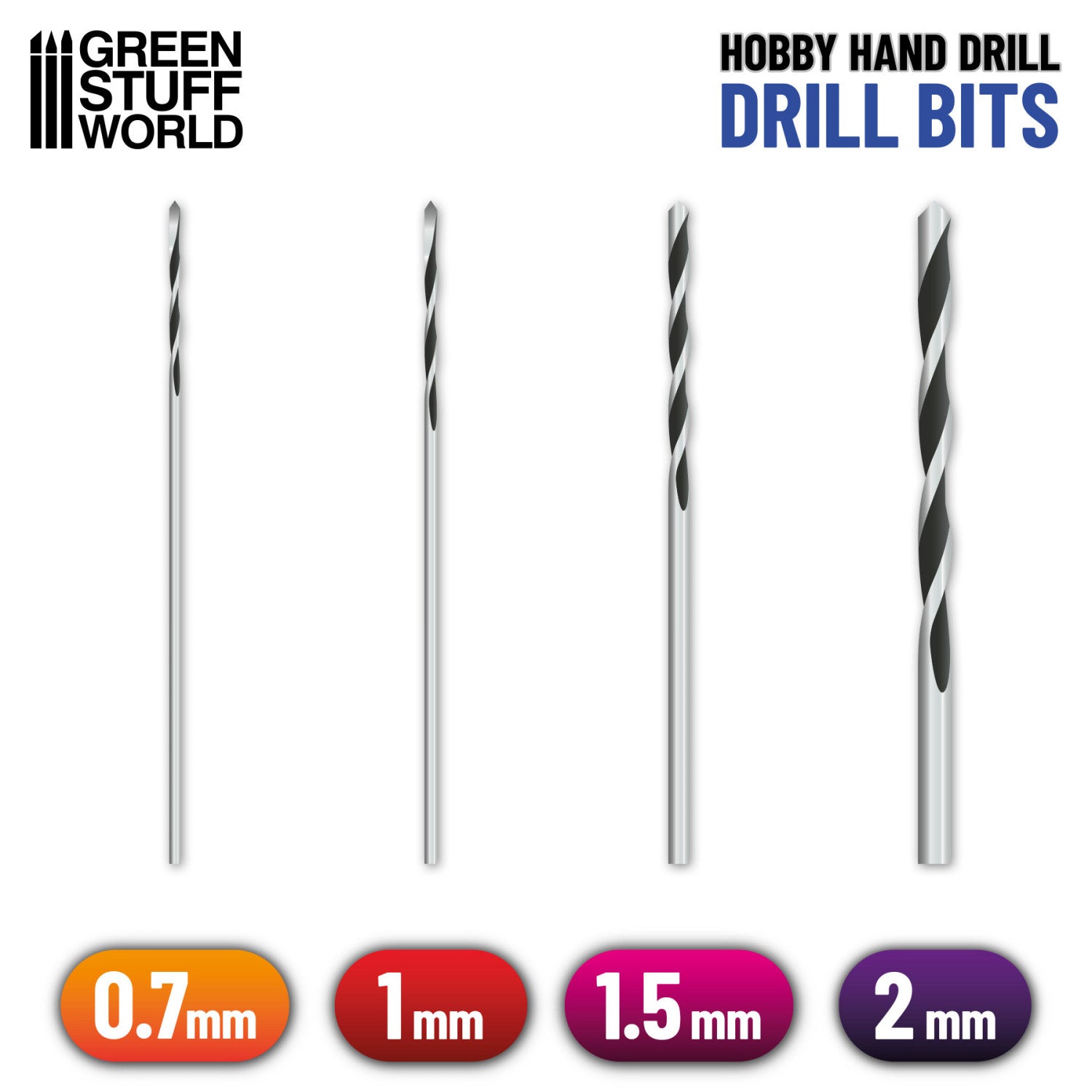 Precisie Handboor Boortjes Set - 10 stuks (Assorti)