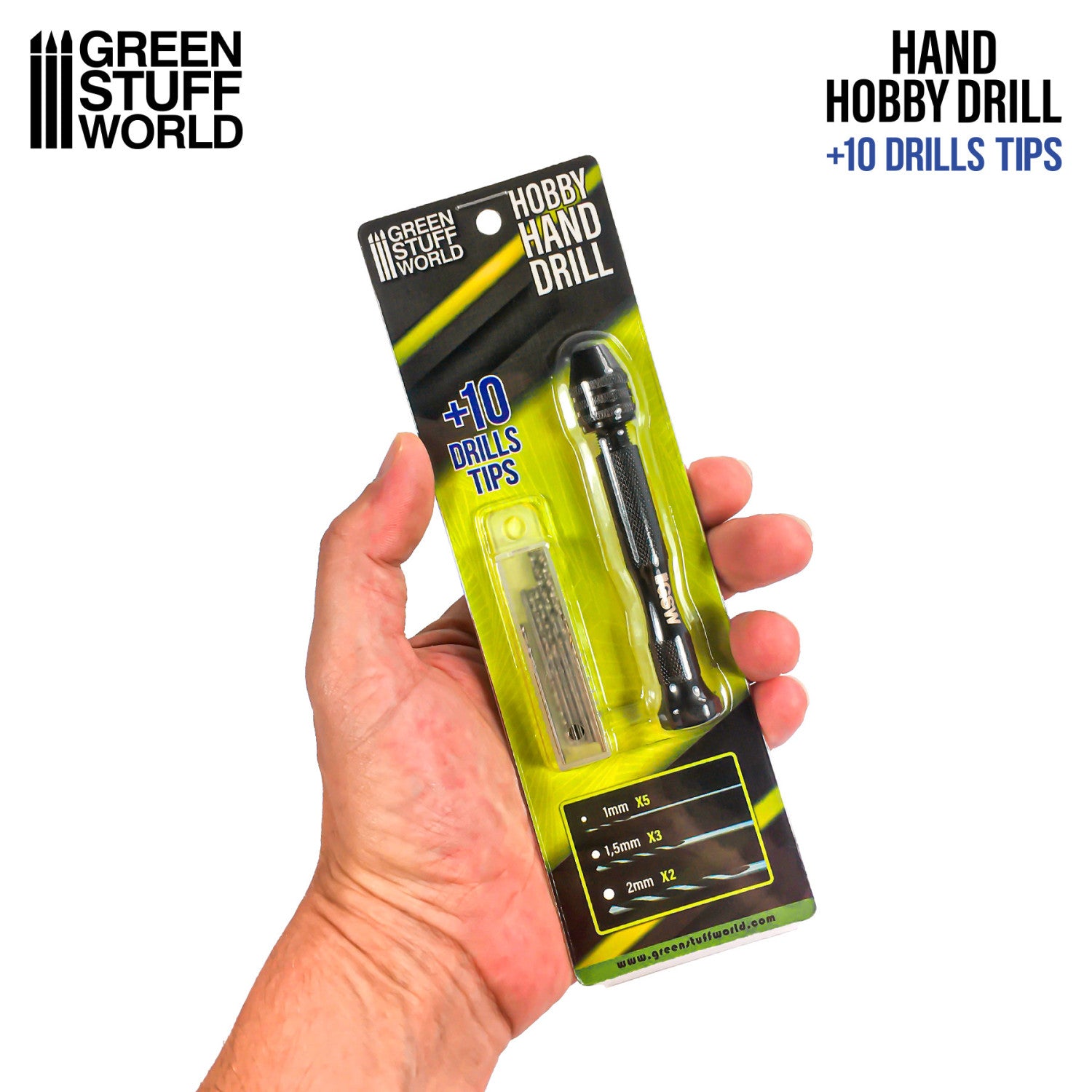 Hobby Handboor Set met 10 Precisie Boortjes