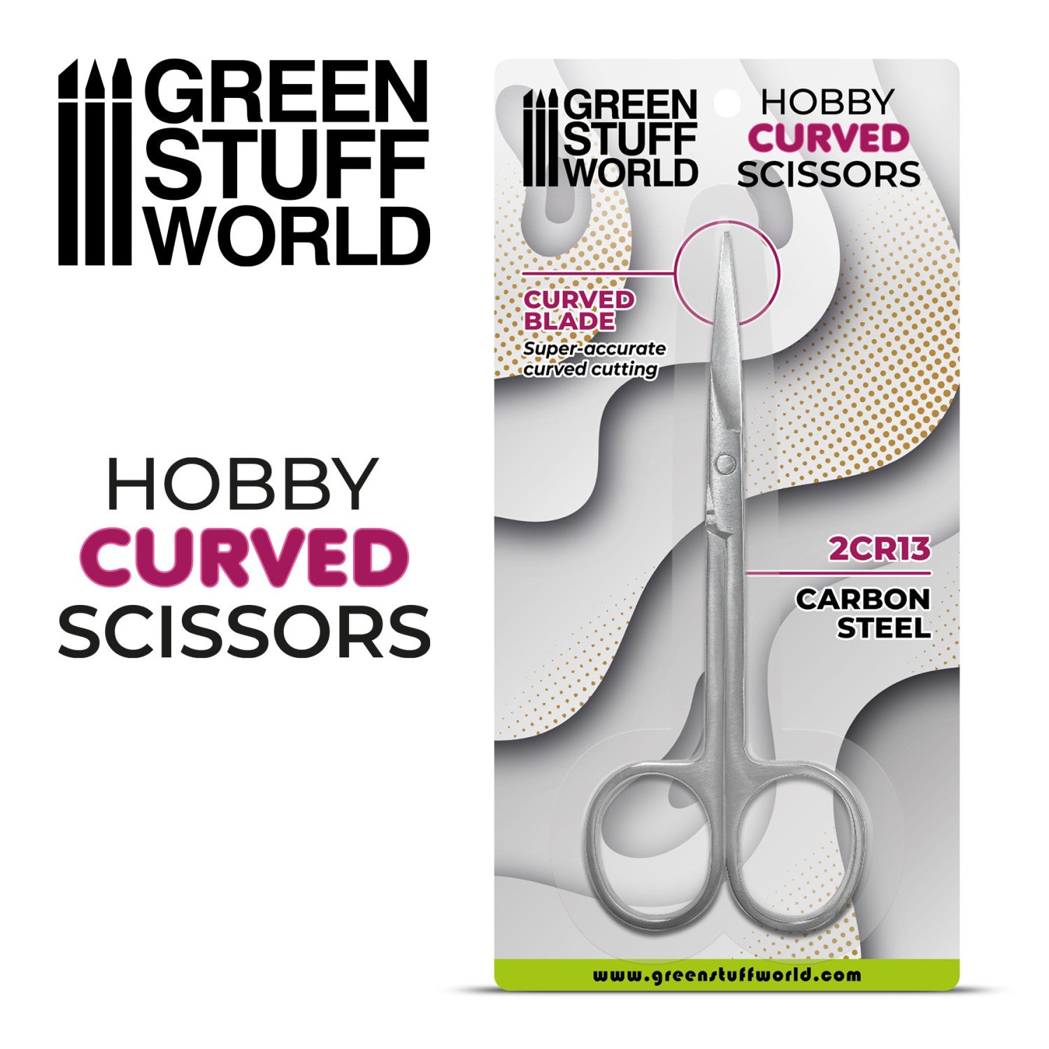 Precision Hobby Scissors - Curved Tip