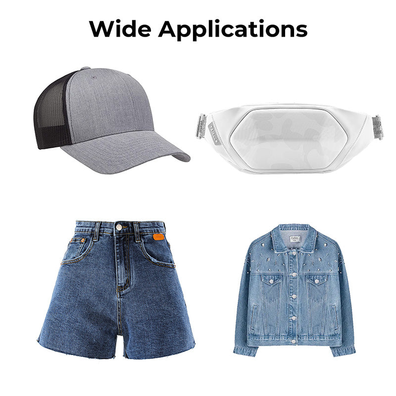 xTool Laserable Leatherette Rectangular Patch (10pcs)