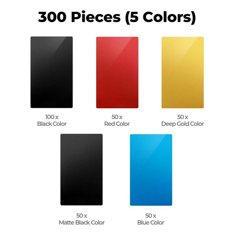 xTool Multicolour Aluminum Business Cards (300pcs)