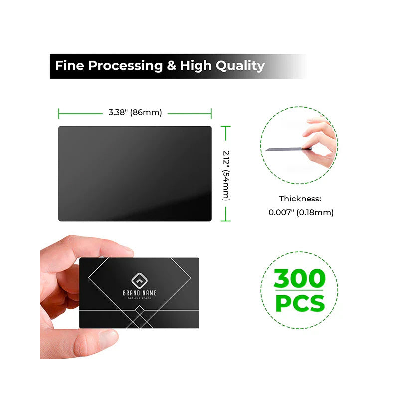 xTool Multicolour Aluminium Visitekaartjes (300 stuks)