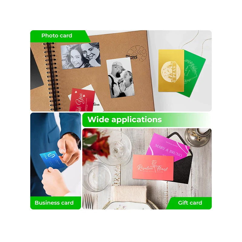 xTool Multicolour Aluminium Visitekaartjes (300 stuks)