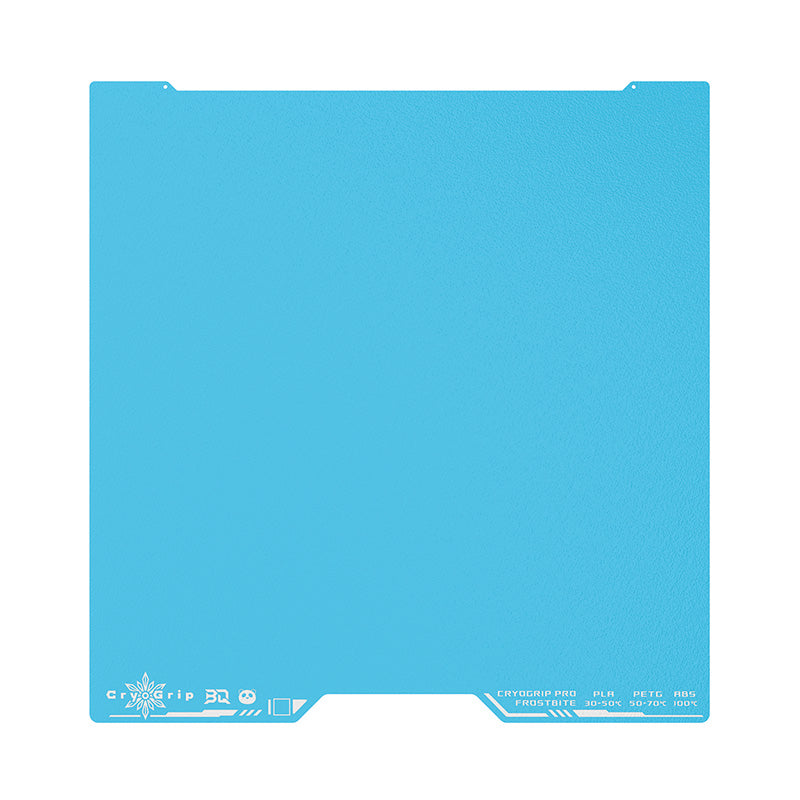 BIQU Panda CryoGrip Pro Frostbite build plate in ice blue for Bambu Lab H2C