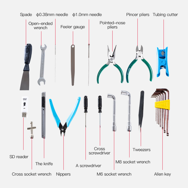 Creality 3D-printer gereedschapskistkit