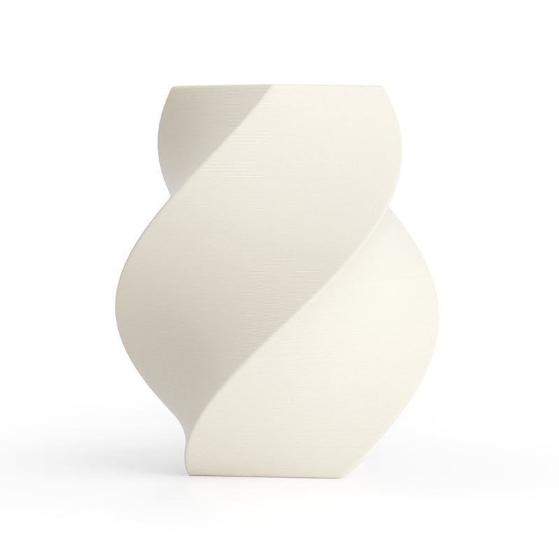 Kexcelled K5 Wood 1.75mm filament printed vase in White natural wood look  