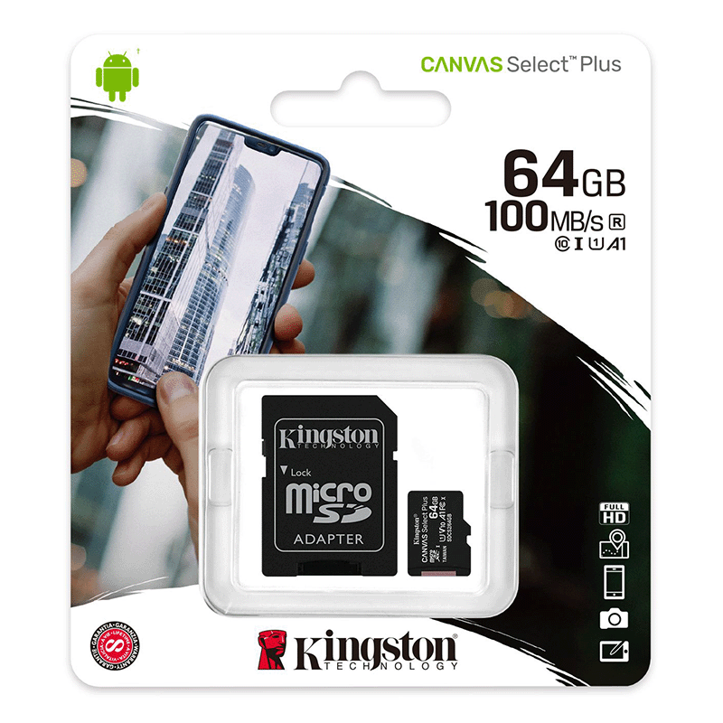 Kingston Canvas Select Plus MicroSD - 64GB