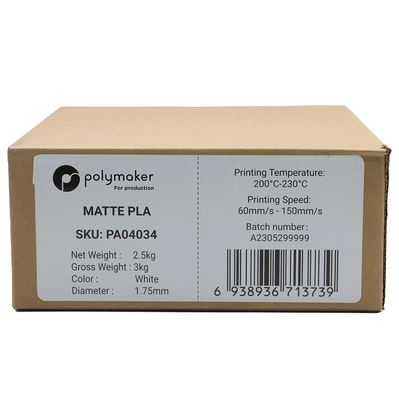 Polymaker Matte PLA for Production 1.75mm