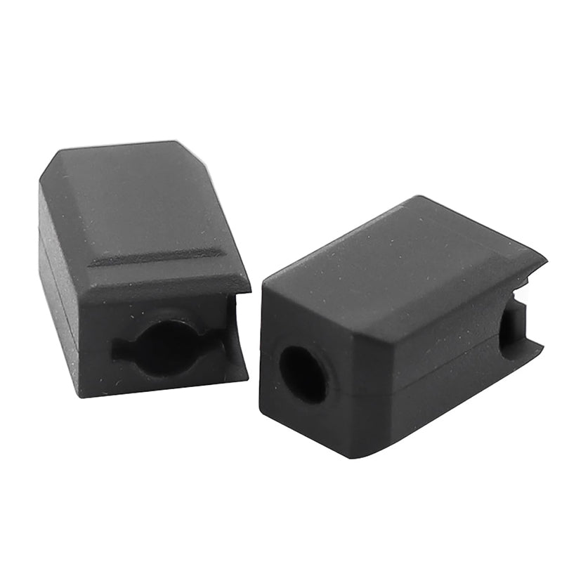 Pair of black silicone socks for Bambu Lab hotend thermal insulation