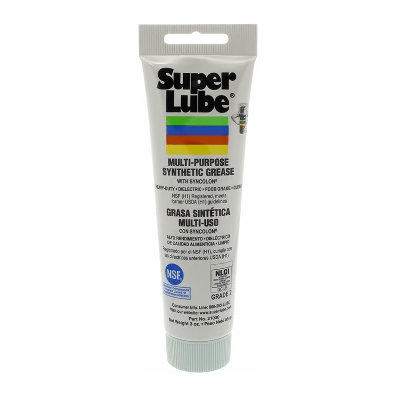 Super Lube multi-purpose synthetic grease tube on a white background