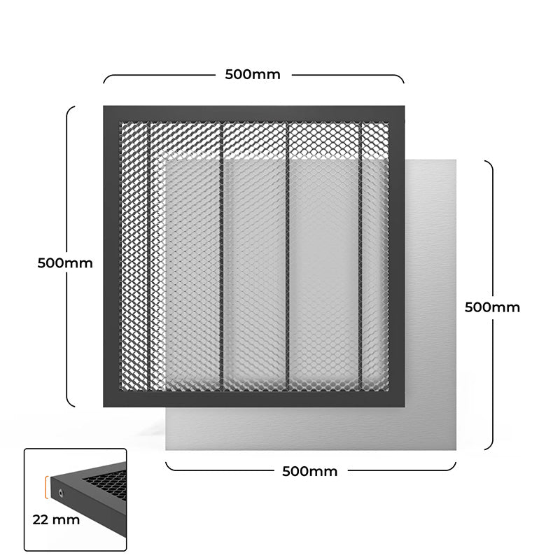 Toocaa Honingraatpaneel - 500 x 500 mm