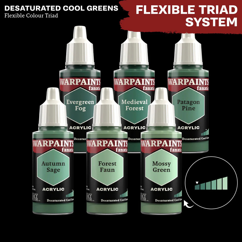 Warpaints Fanatic - Desaturated Cool Greens (18ml)