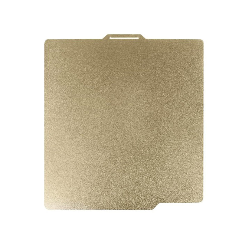 Front view of 257x257mm square spring steel build plate for Bambu Lab 3D printers