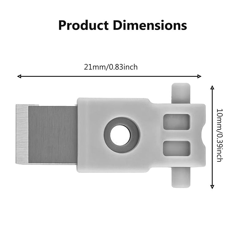 Replacement Filament Cutters for Bambu Lab P1 / X1 / A1 Series – 5 Pack