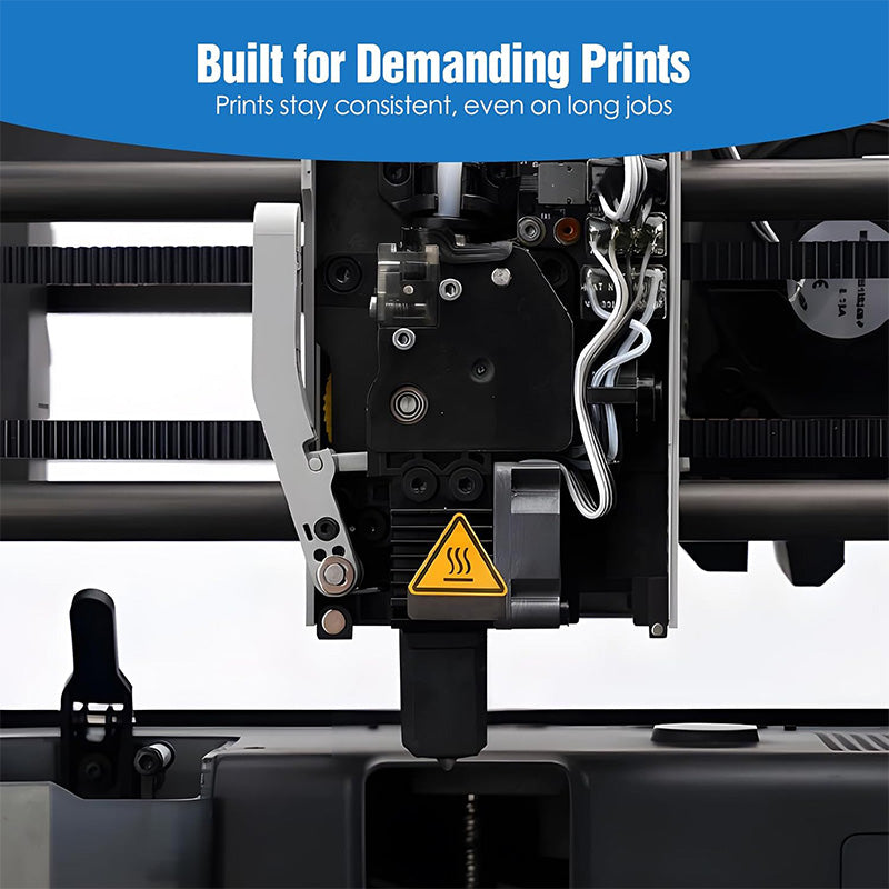 Upgraded hotend assembly installed and operating inside a Bambu Lab P Series and X Series print head
