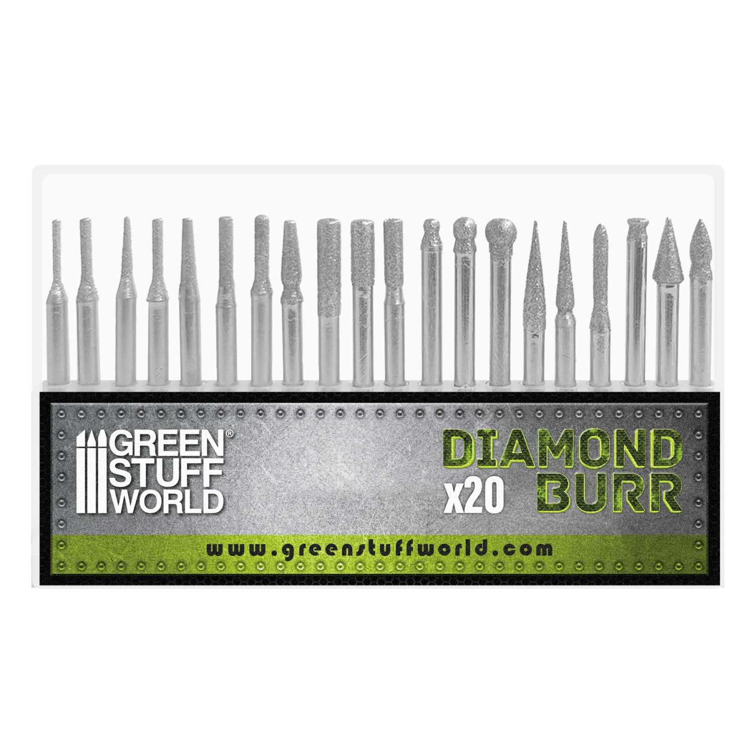 Diamond Burr Set (20 Tips)