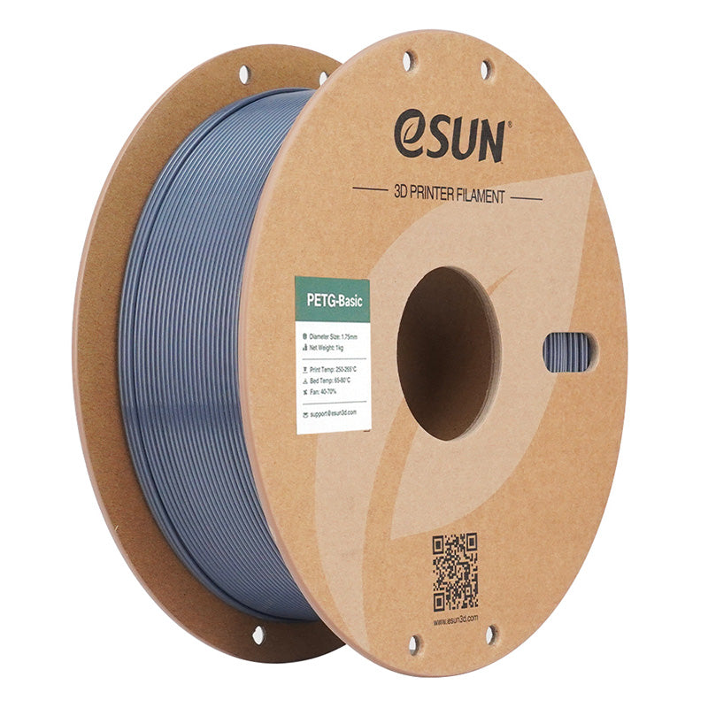 eSUN PETG Basic 1.75mm filament spool in Grey
