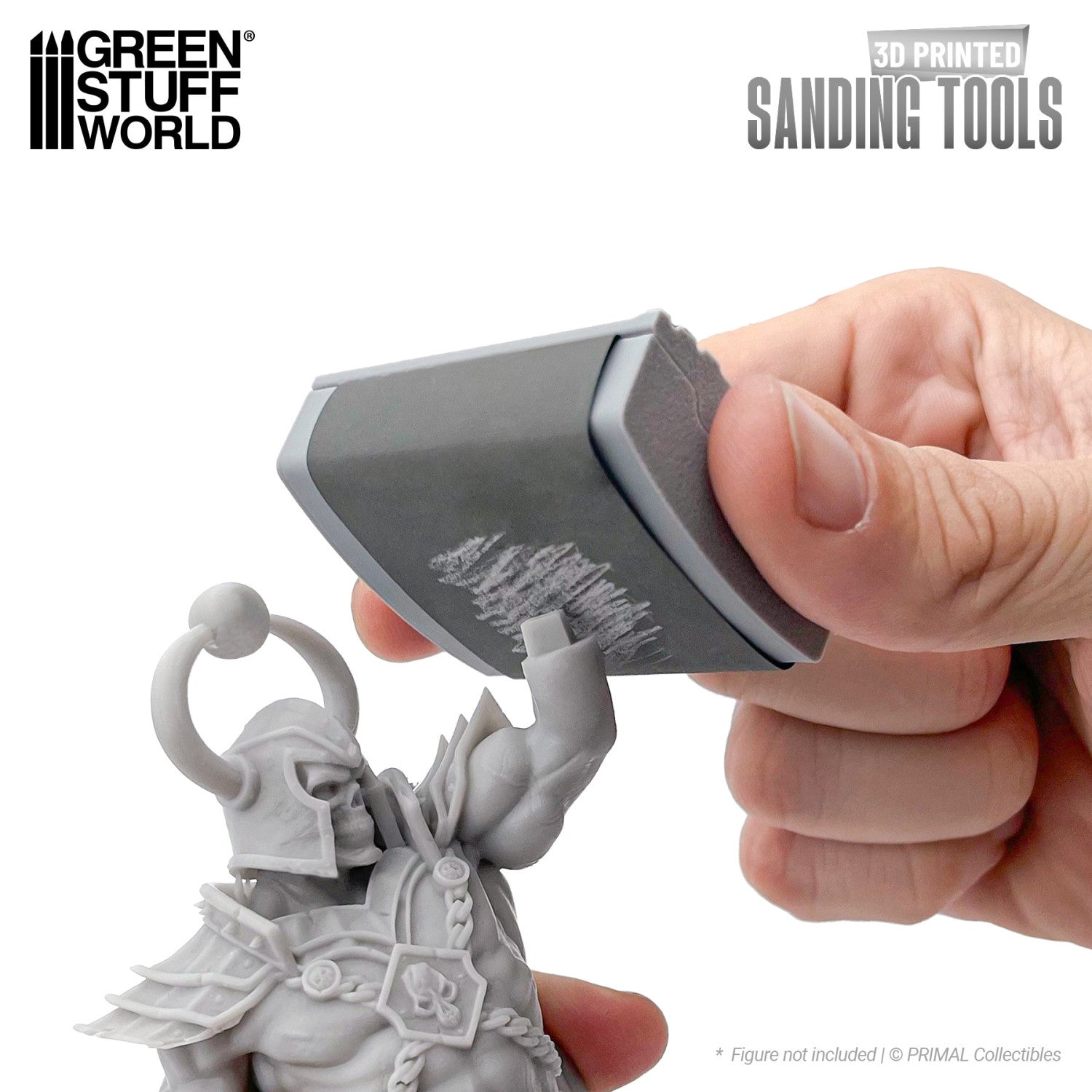 Hand Sandpaper Holder - Curved