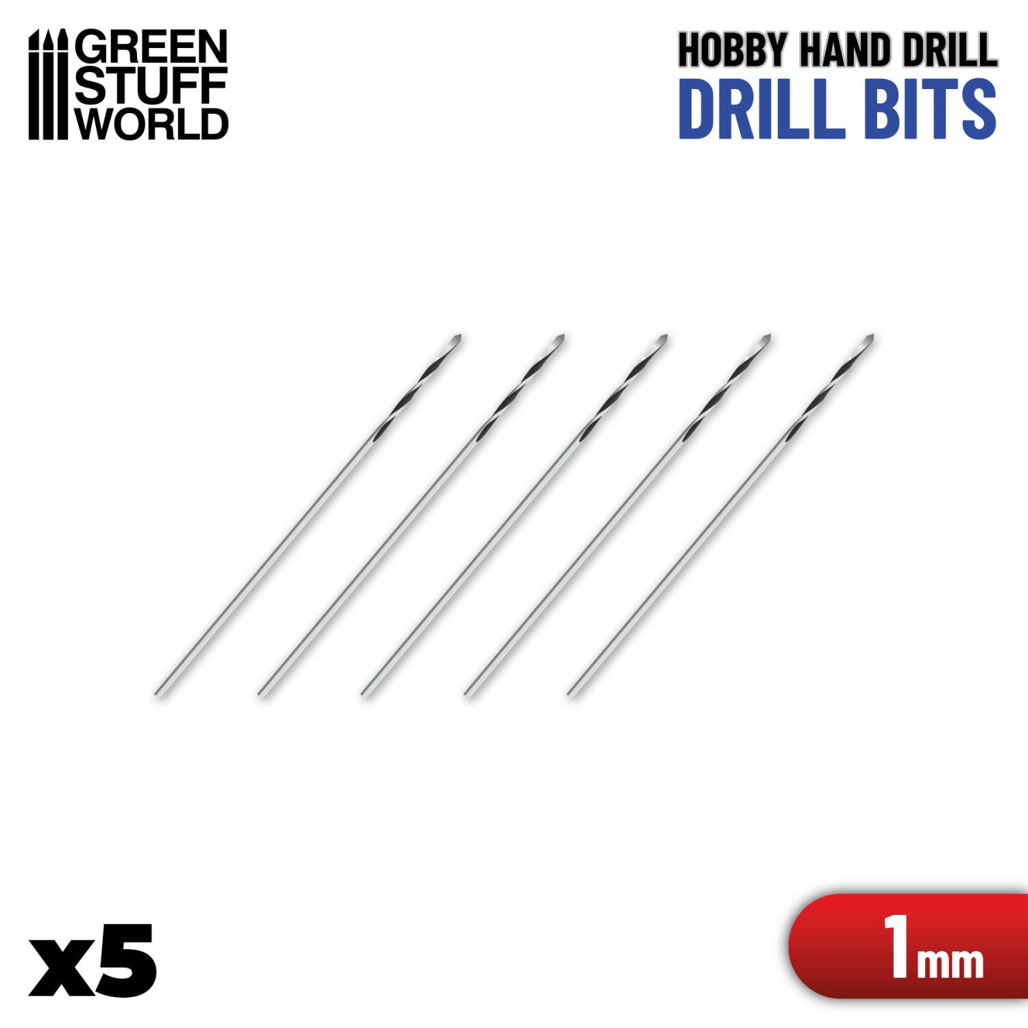 Drill Bits 1.0mm (5 Pack)