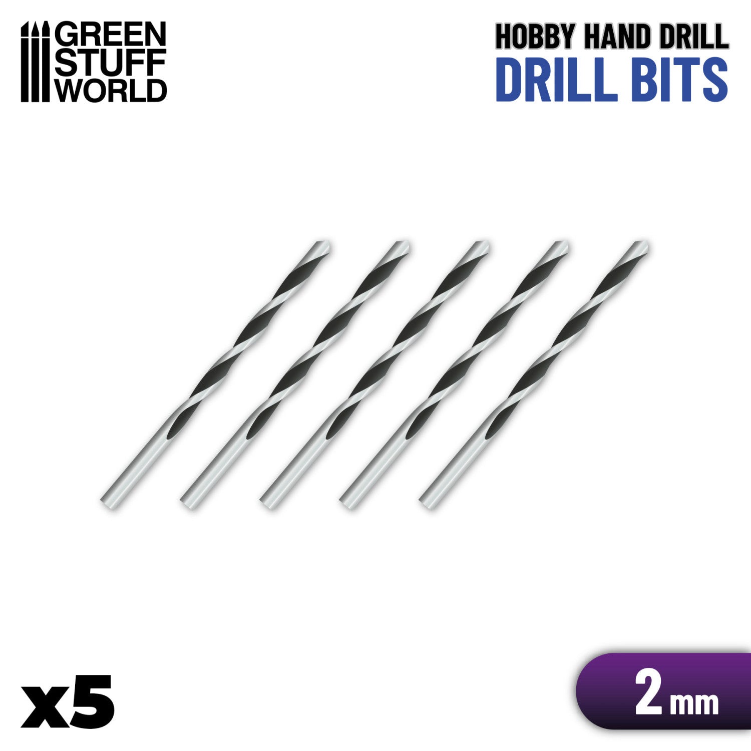 Drill Bits 2.0mm (5 Pack)
