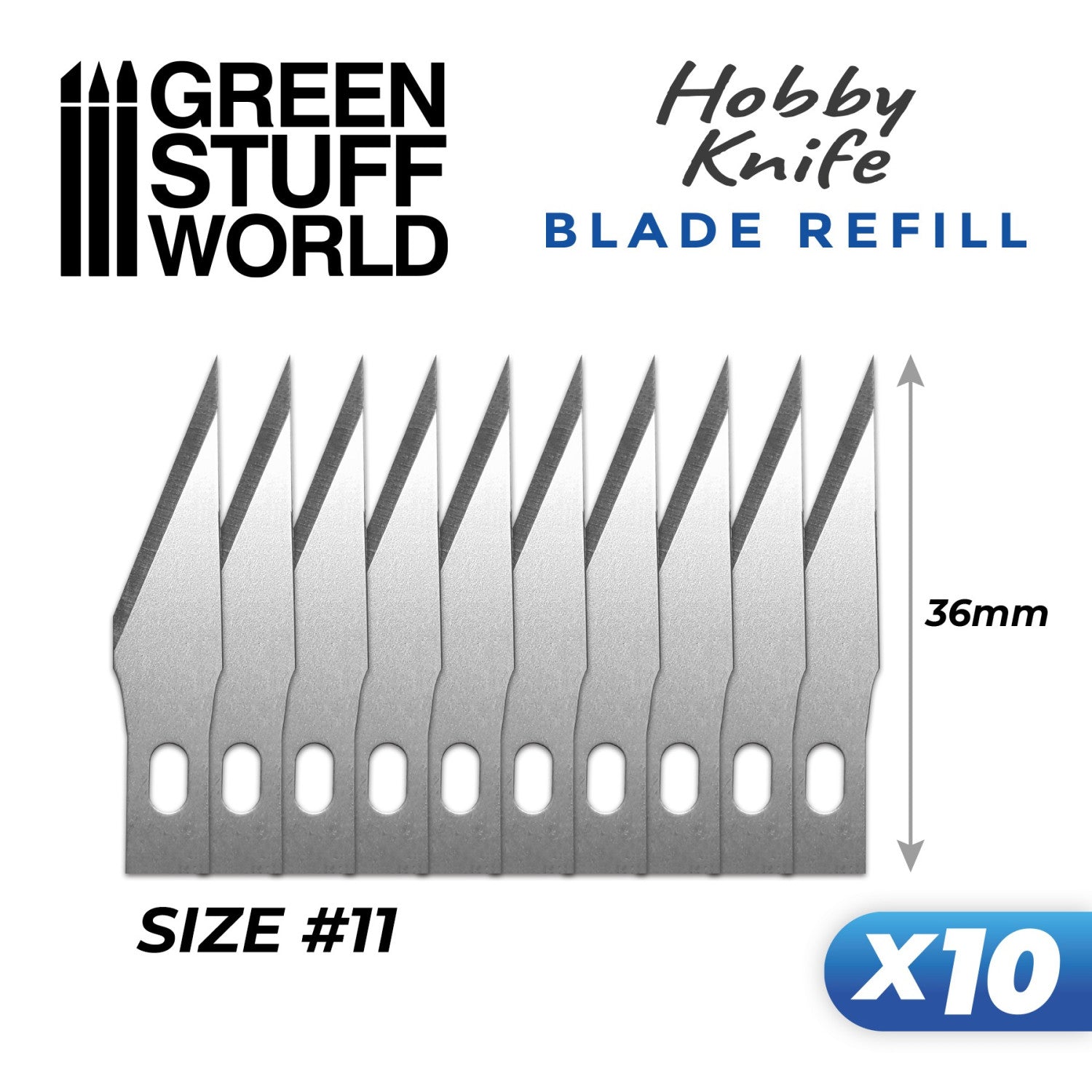 Hobbymes Reservemesjes (10 Pack)