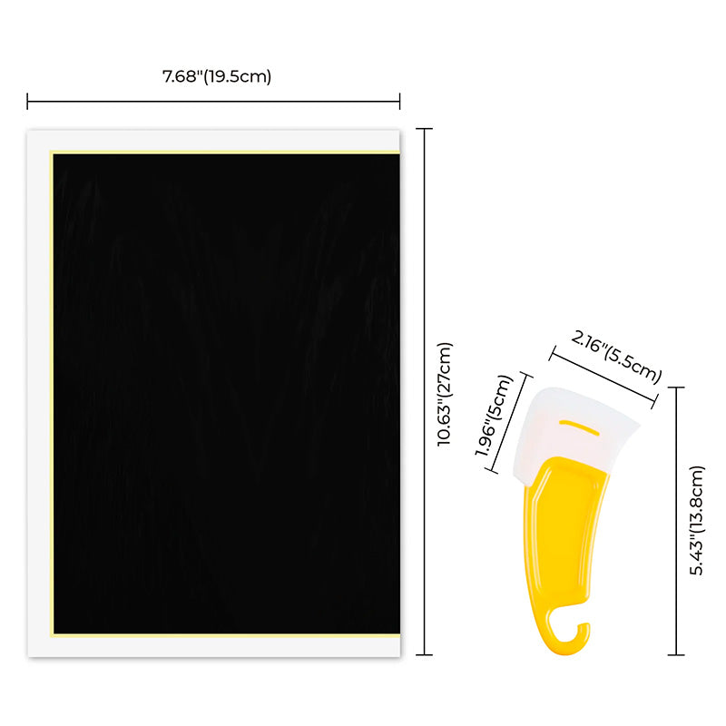 xTool Zwart & Blauw Laser graveer- en markeerpapier (4 st.)